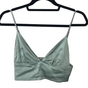 Zara satin crop top sz Small